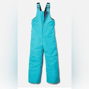 Columbia Girls' Snowslope II Bib Size M Glacier Blue